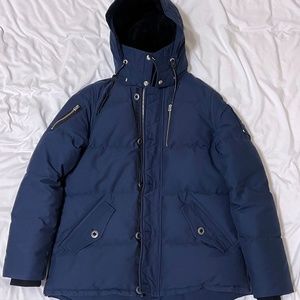 Moose Knuckles Mens Forestville Jacket LARGE Blue